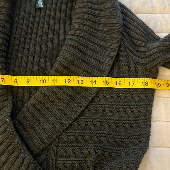 Lauren  Charcoal Women's Cardigan with Belt - Picture 6 of 7